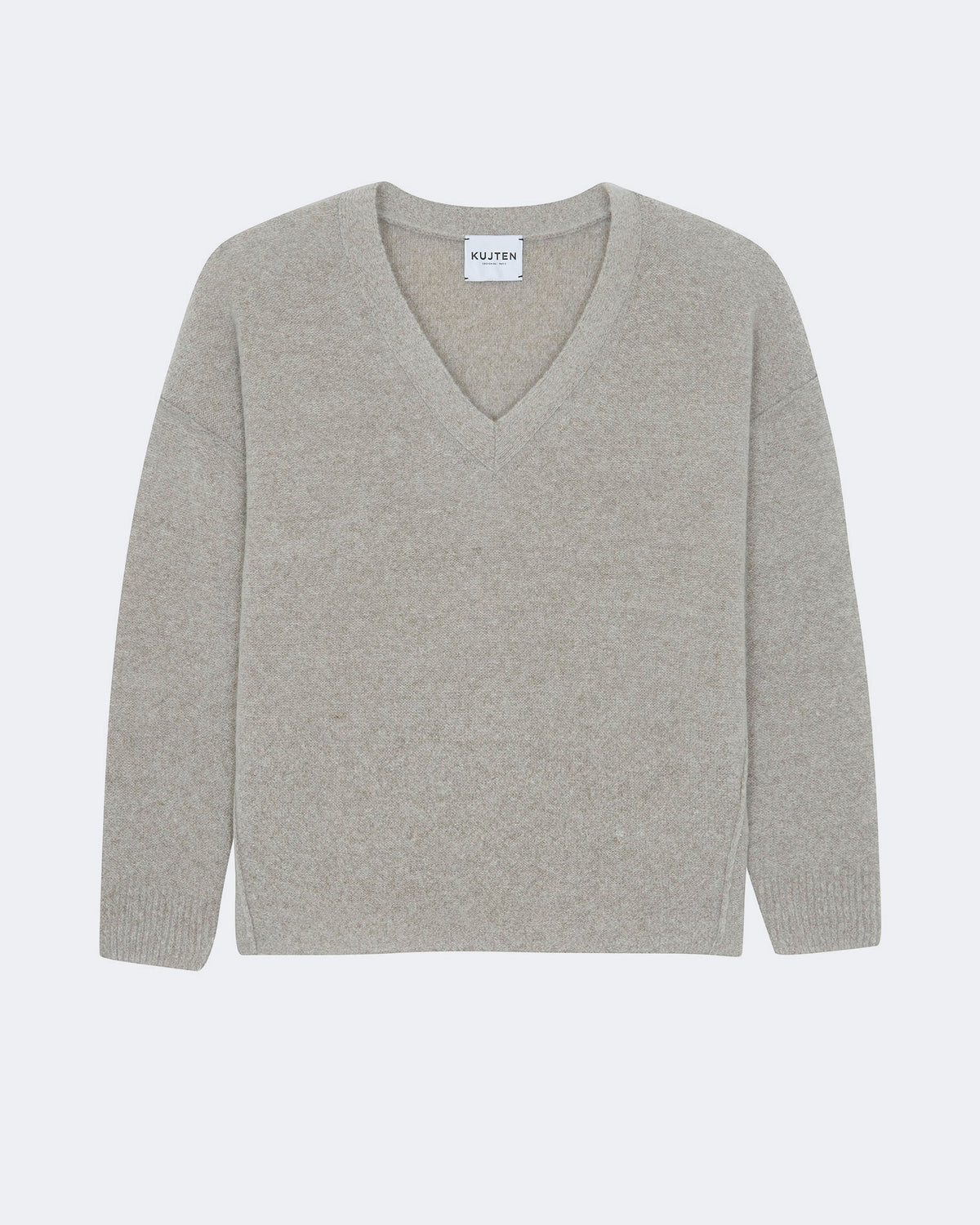 Pull en cachemire marron pour femme - Kujten packshot