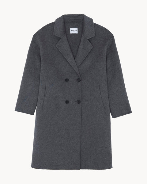 Manteau Kaku gris flanelle - Image principale