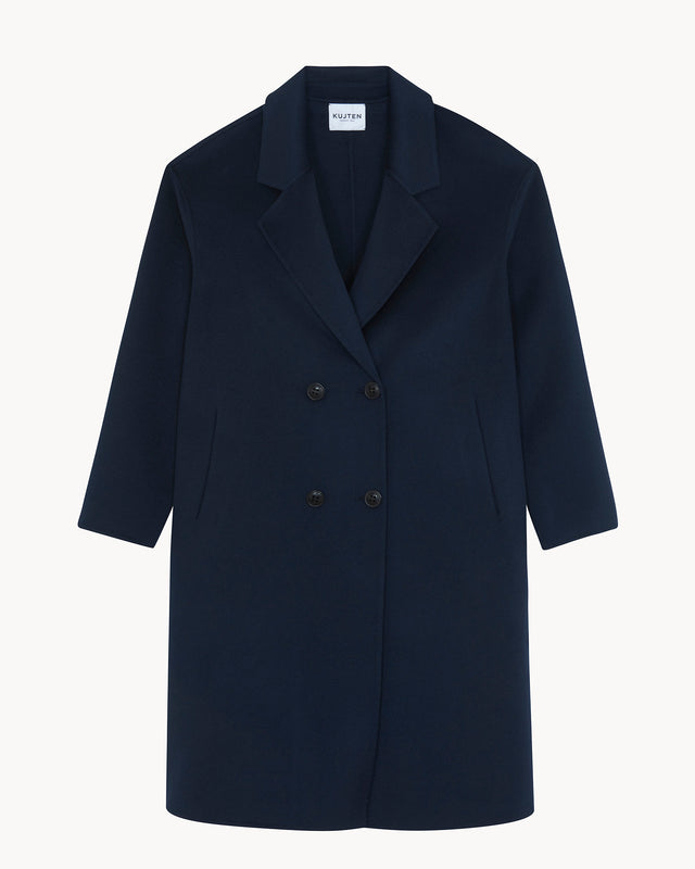 Coat Kaku dark navy blue - Image principale