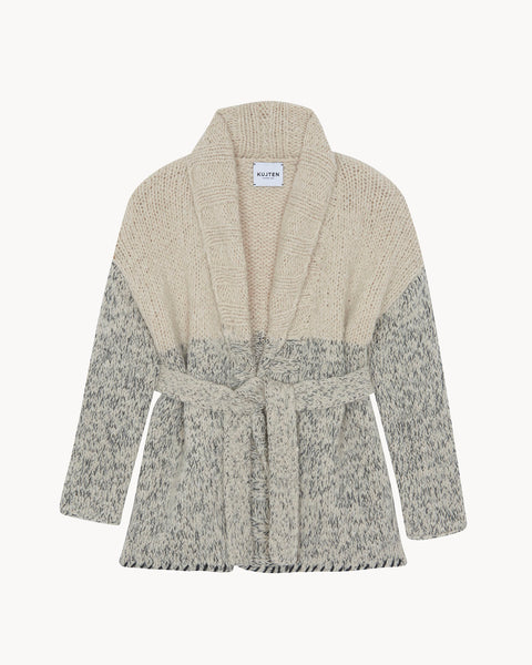 Gilet Ricky beige chiné - Image principale