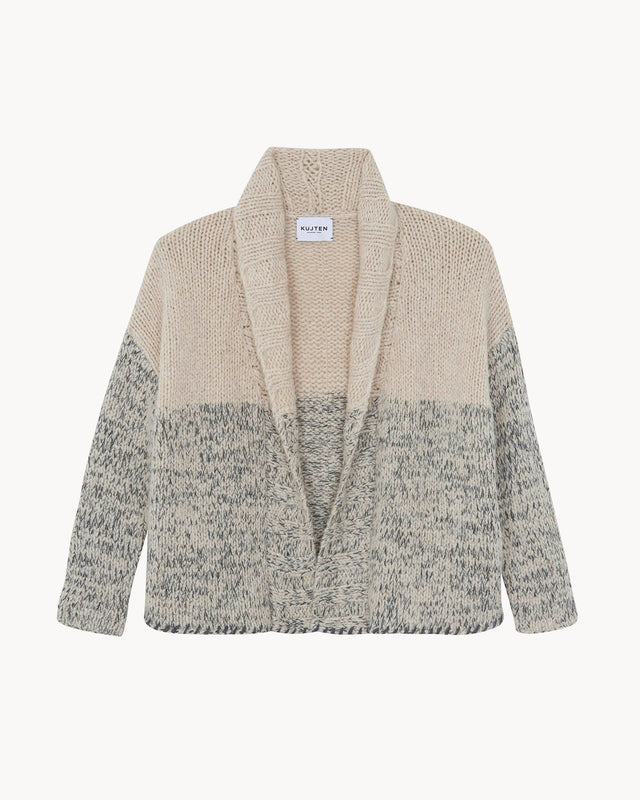 Gilet Ricky beige chiné - Image principale