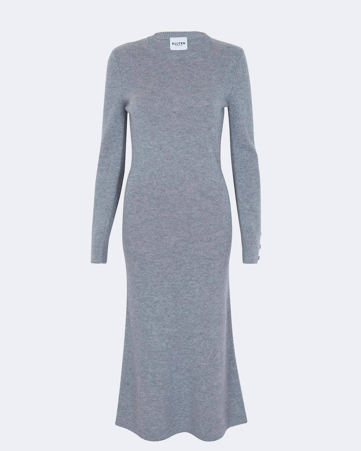 Robe en cachemire gris pour femme - Kujten packshot