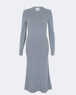 Robe en cachemire gris pour femme - Kujten packshot