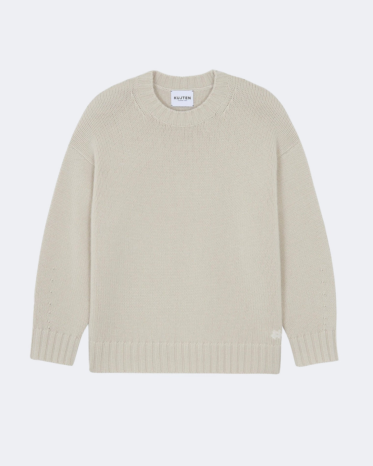 Pull en cachemire beige pour femme - Kujten packshot