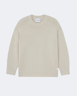Pull en cachemire beige pour femme - Kujten packshot