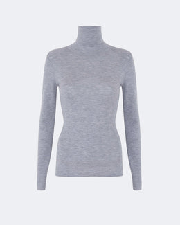 Pull en cachemire gris pour femme - Kujten packshot