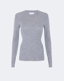 Pull en cachemire gris pour femme - Kujten packshot