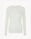 Pull en cachemire blanc pour femme - Kujten packshot