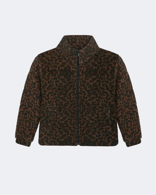 Puffer Jacket Leo Leoprint Spicy Brown - Image principale