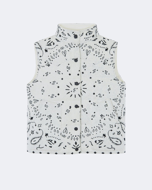 Puffer Jacket Mouligan Bandana white - Image principale