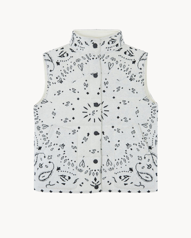 Puffer Jacket Mouligan Bandana white - Image principale