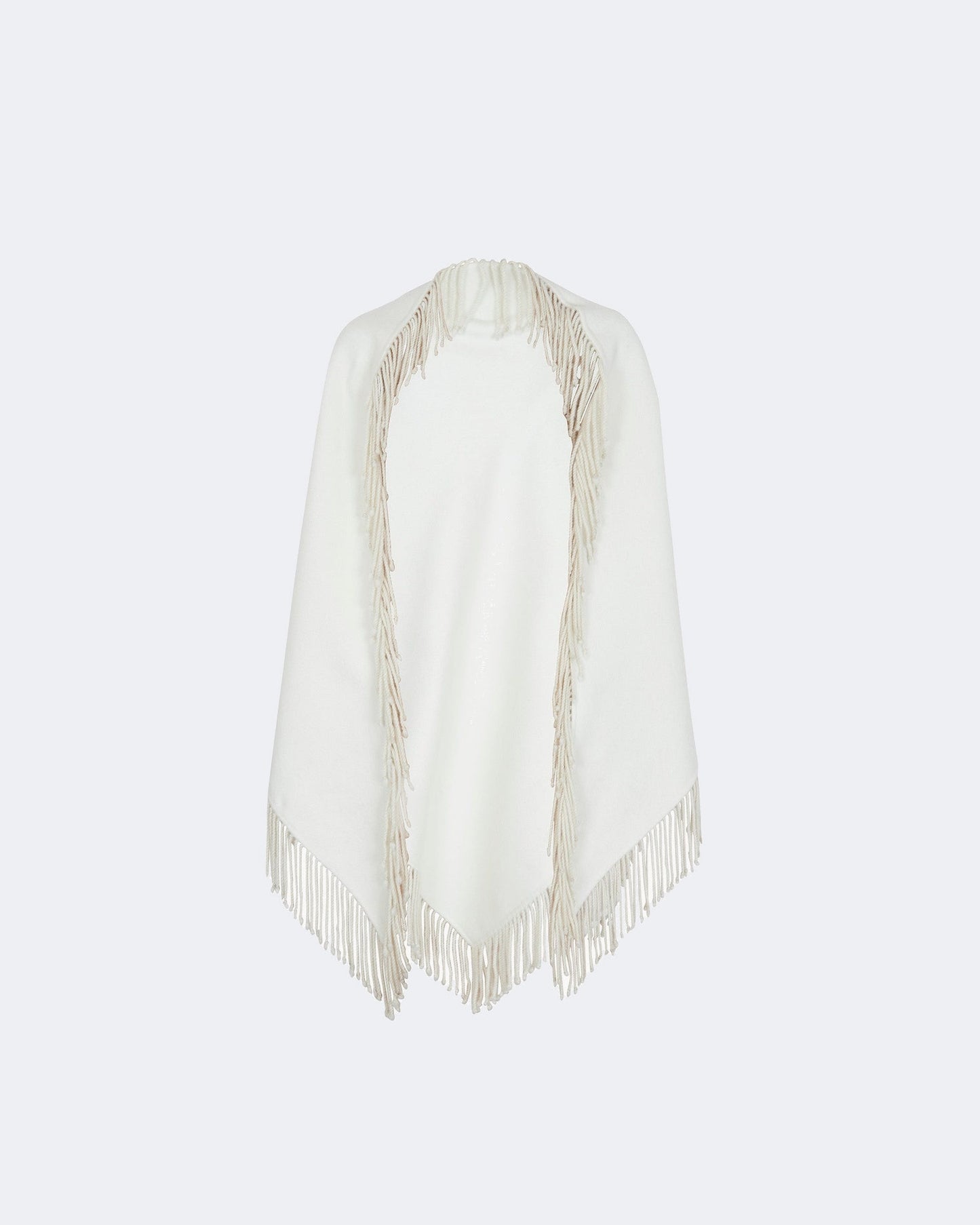 Châle en cachemire blanc pour femme - Kujten packshot