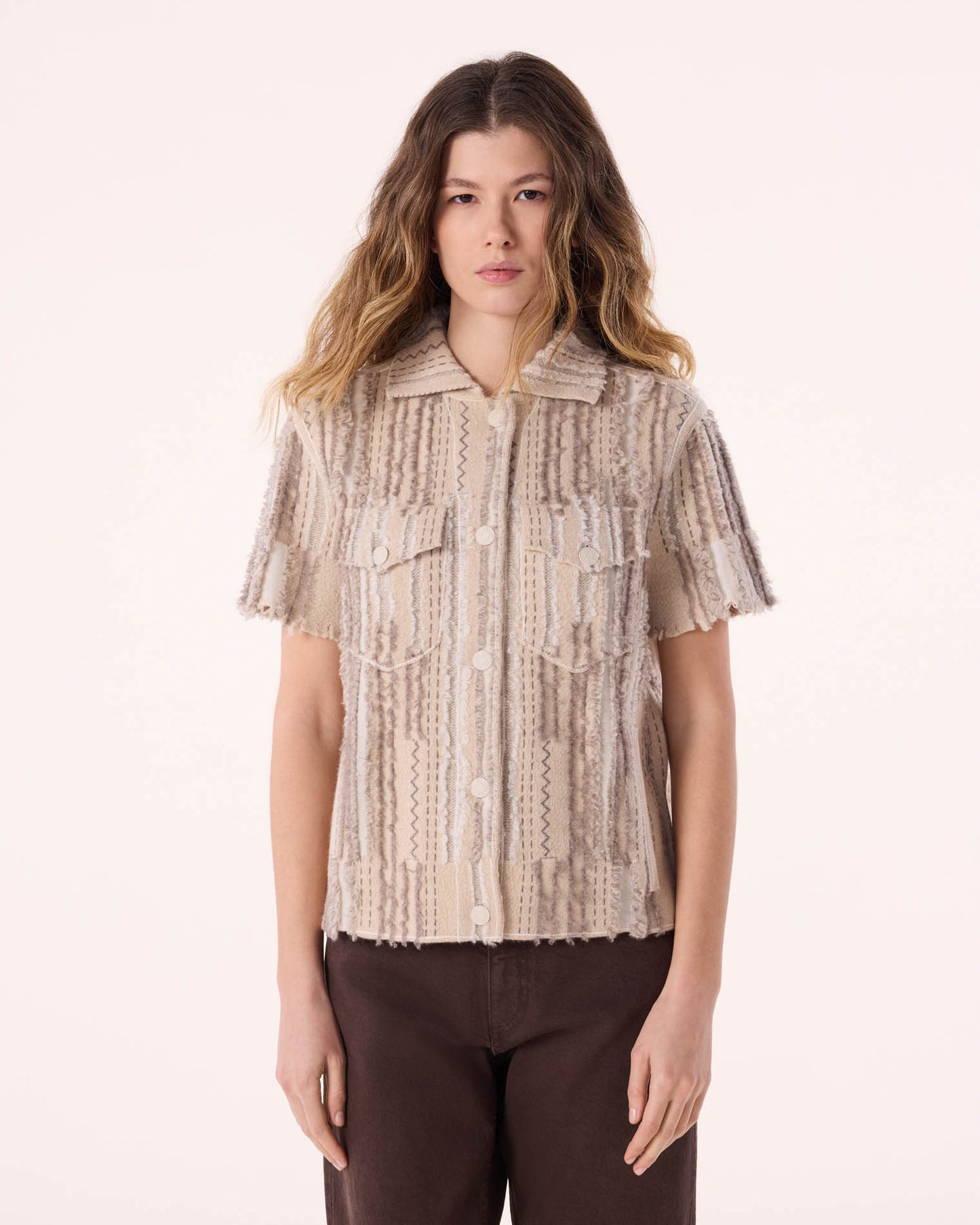 Jacket Jessinda Destroy organic beige