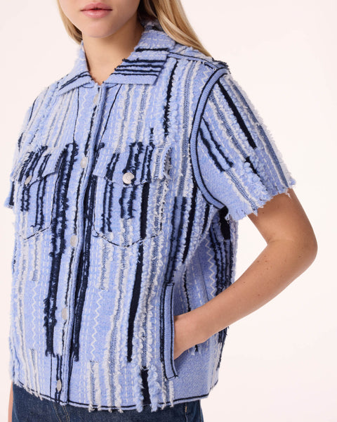 Jacket Jessinda Destroy blue jeans - Image principale