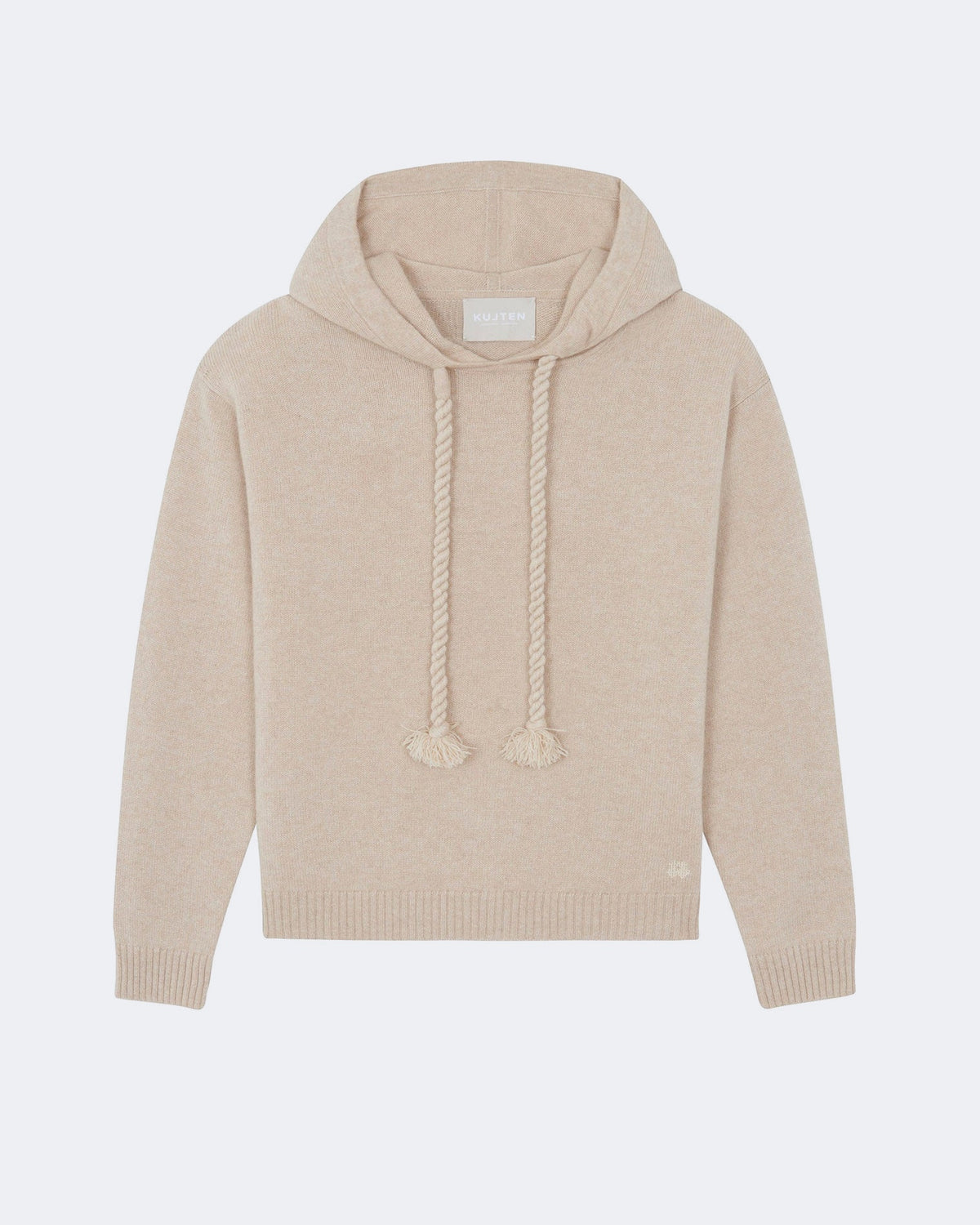 Pull en cachemire beige pour femme - Kujten packshot