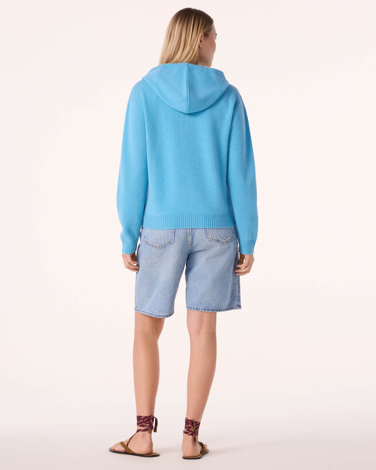 Pull bakia tricotage jersey bleu - Kujten