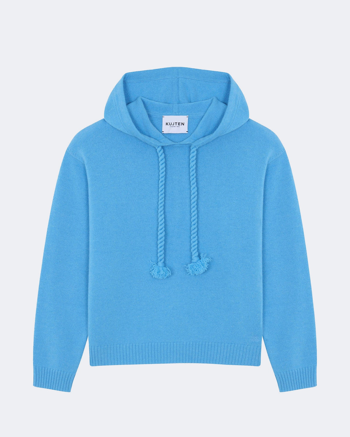 Pull en cachemire bleu pour femme - Kujten packshot