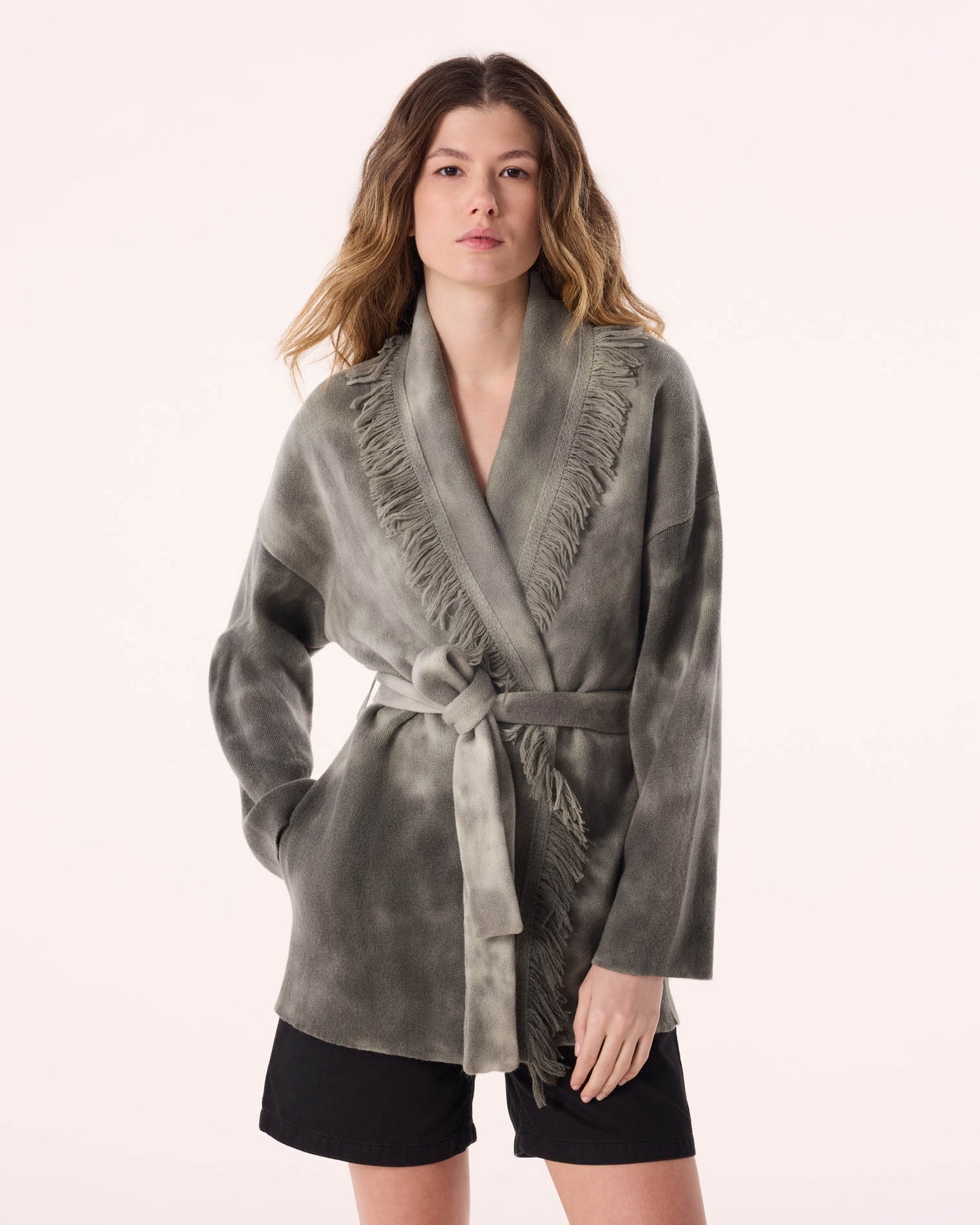 Jacket Miko Bleach Dye khaki