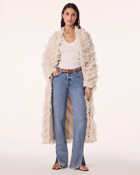 Veste Mika Fringes beige organic - Image principale