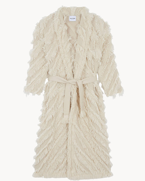 Veste Mika Fringes beige organic - Image principale
