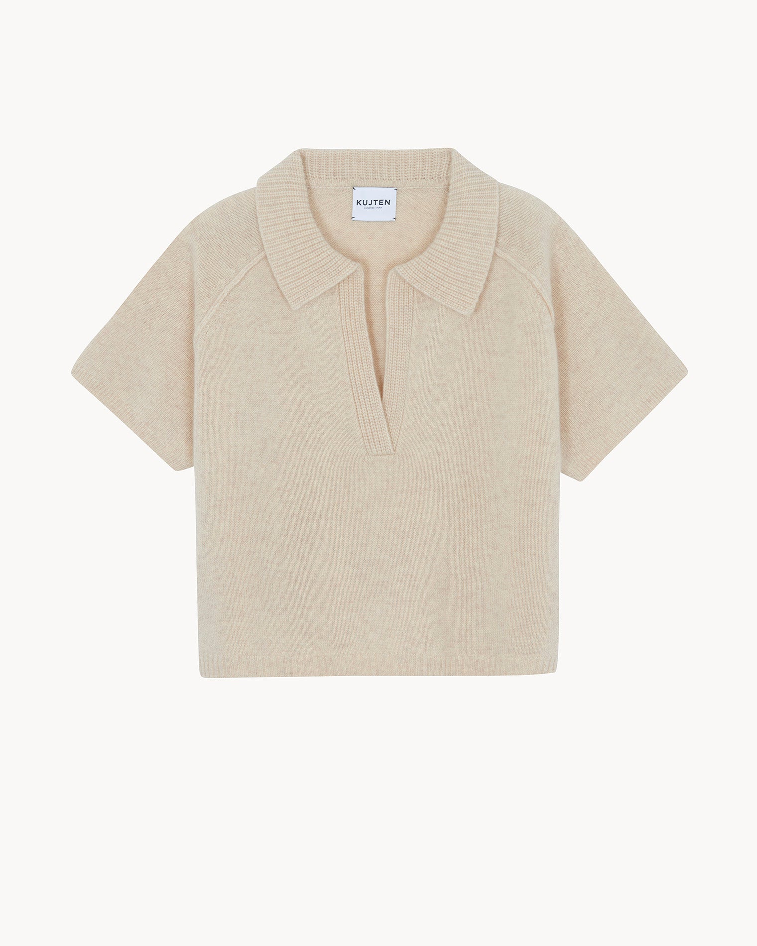 Pull aenor cachemire beige - Kujten packshot