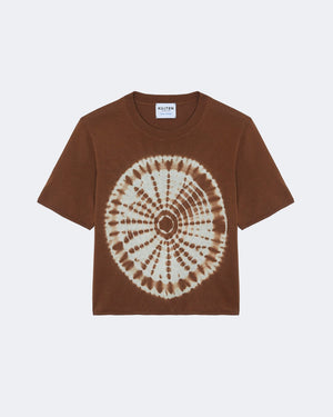 Top en cachemire & soie marron et camel pour femme - Kujten packshot
