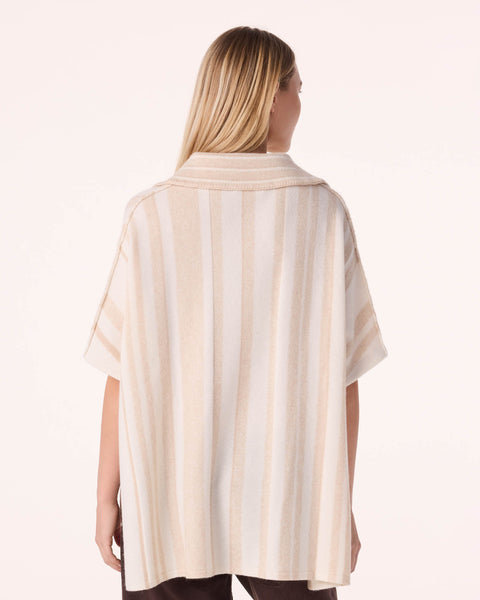 Poncho Busara beige organic - Image principale