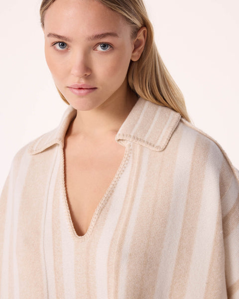 Poncho Busara beige organic - Image principale