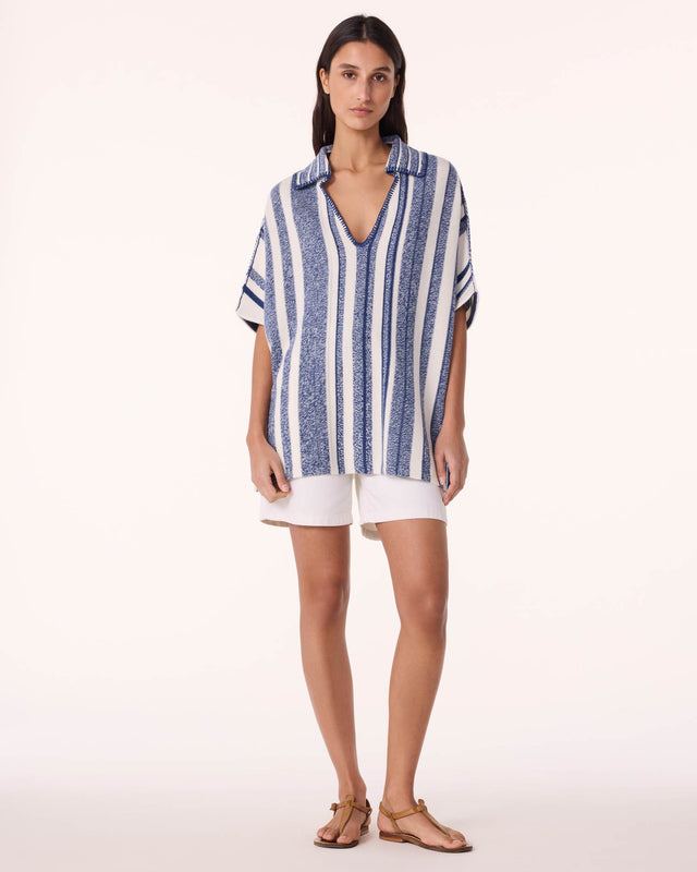 Poncho Busara bleu jeans foncé - Image principale