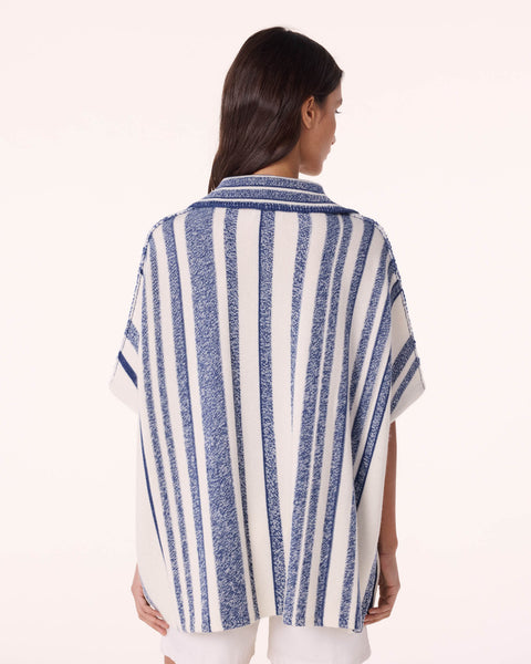 Poncho Busara bleu jeans foncé - Image principale
