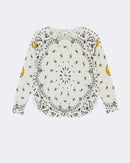 Pull en cachemire blanc pour femme - Kujten packshot