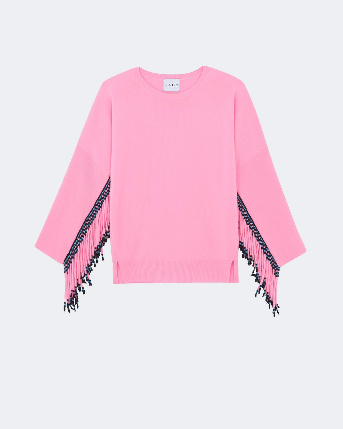 Pull en cachemire rose pour femme - Kujten packshot