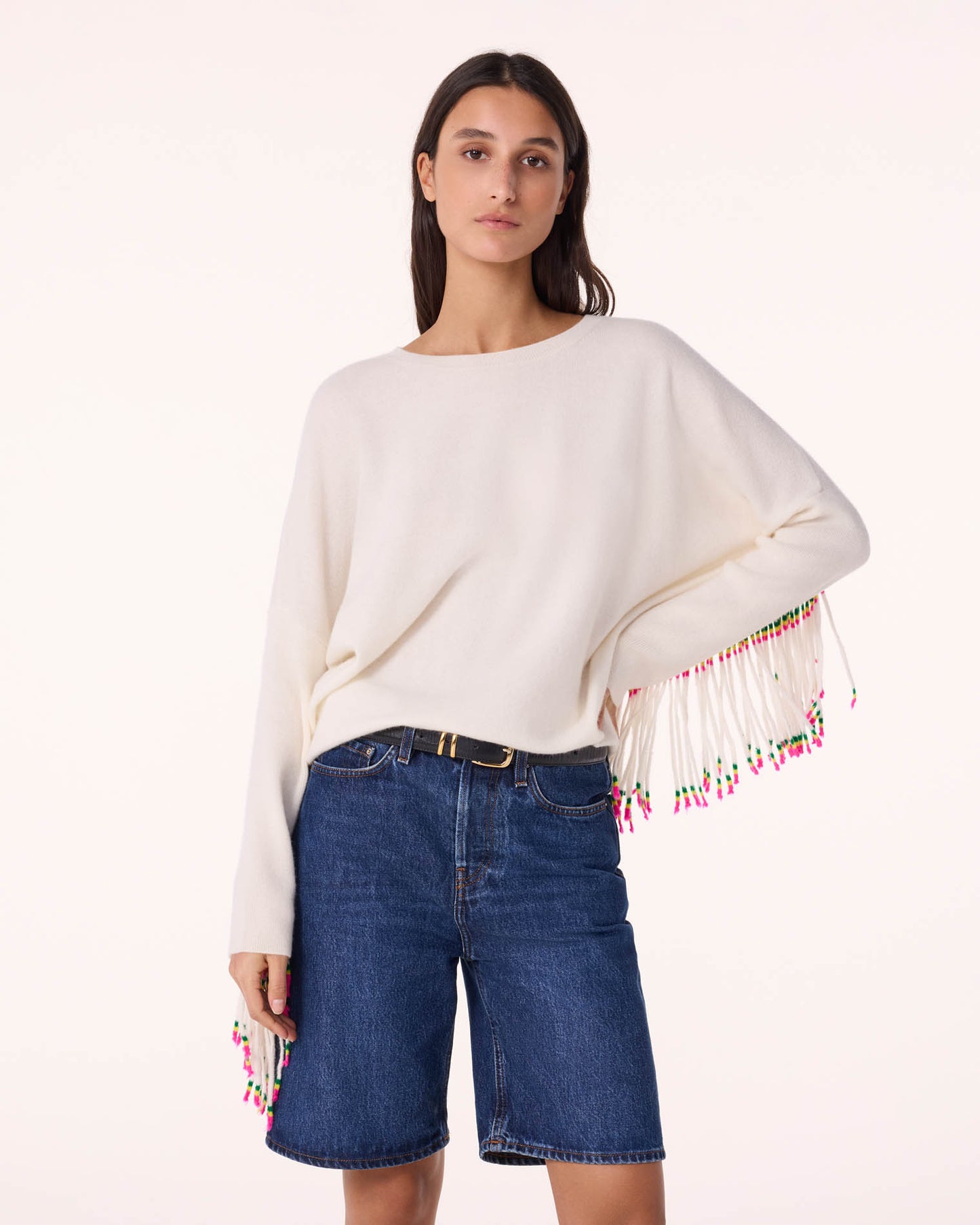 Sweater Ayade Africa white