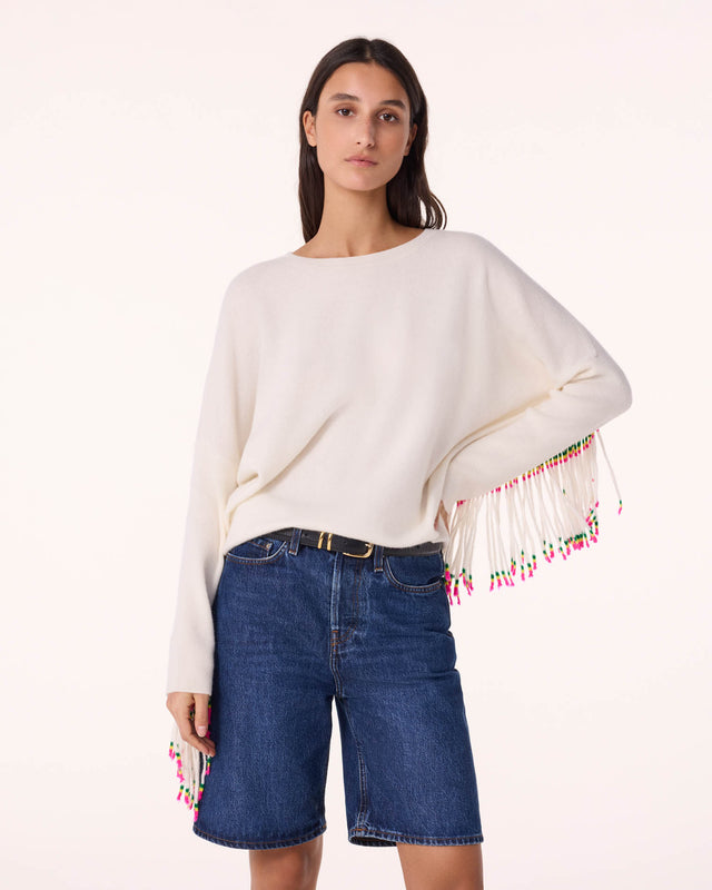 Sweater Ayade Africa white - Image principale