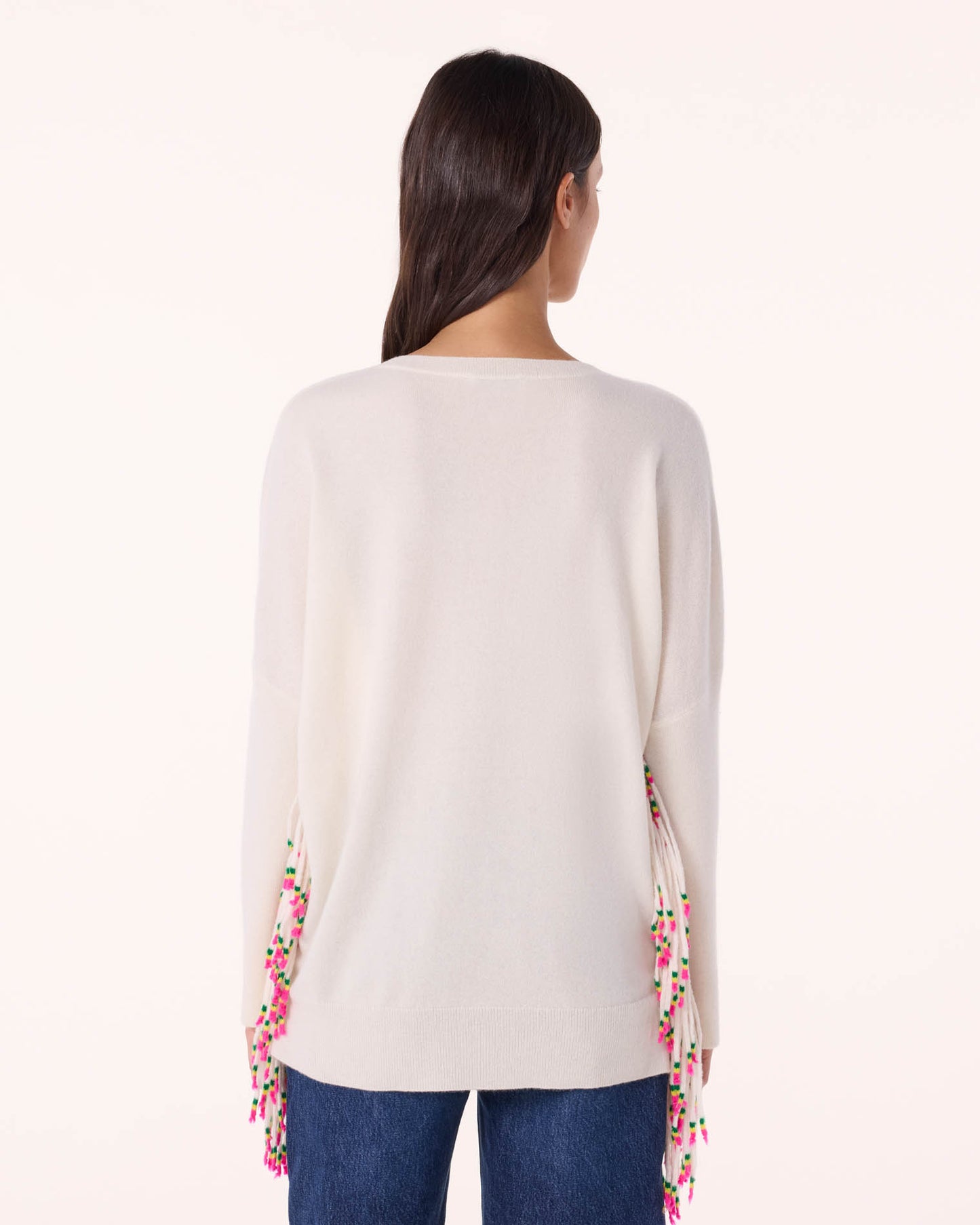 Sweater Ayade Africa white