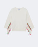 Pull en cachemire blanc pour femme - Kujten packshot