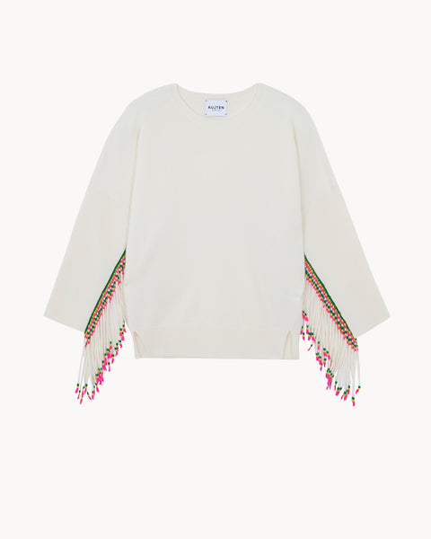Sweater Ayade Africa white - Image principale