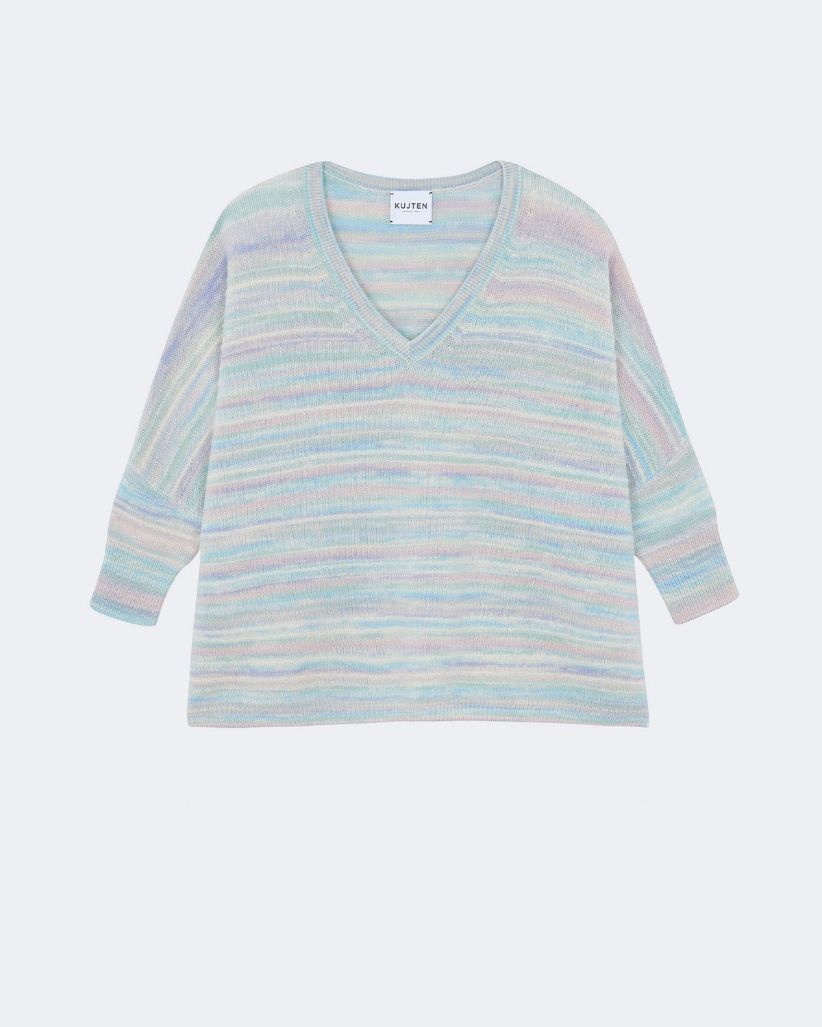 Pull en cachemire multicolore pour femme - Kujten packshot