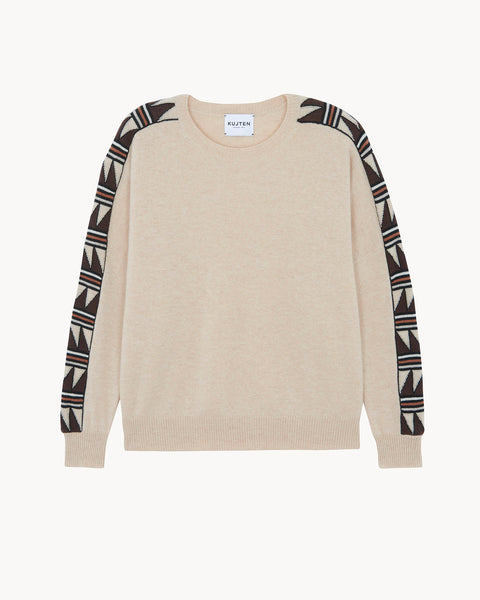 Pull Amelie Masai beige organic - Image principale