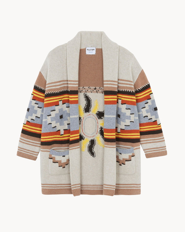 Gilet Loubry marron camelo - Image principale