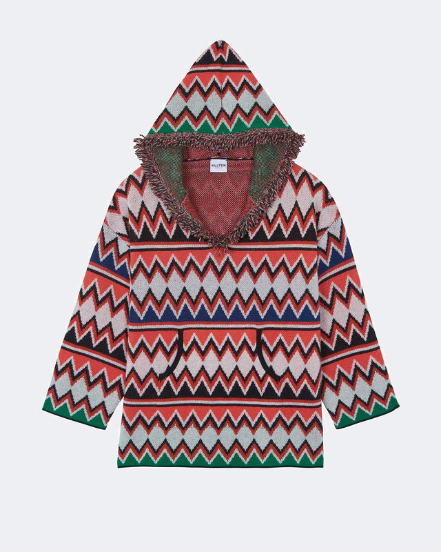 Poncho Usai multicolor - Image principale