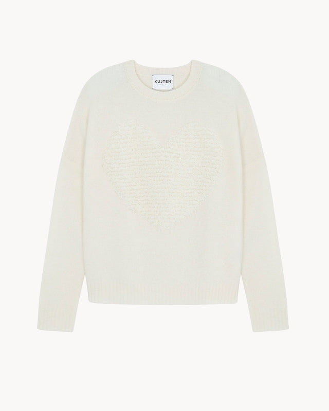Pull Amelie Amour blanc - Image principale