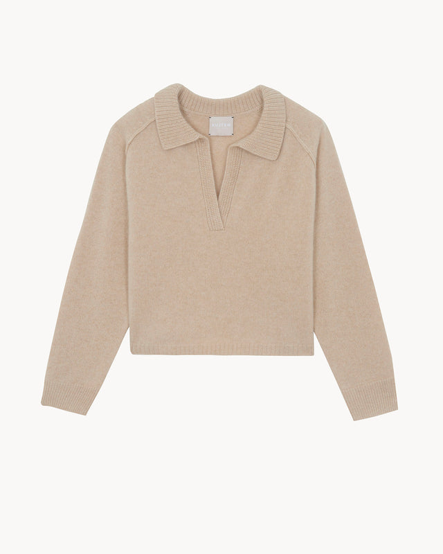 Polo Aenora organic beige - Image principale