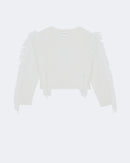 Pull en cachemire blanc pour femme - Kujten packshot