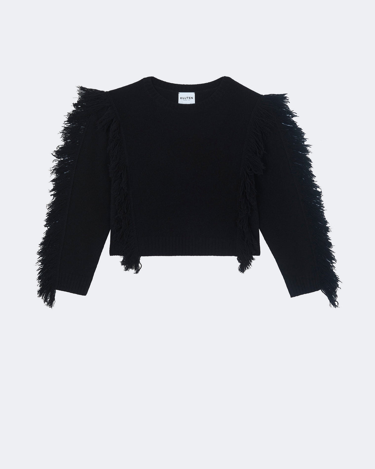 Pull en cachemire noir pour femme - Kujten packshot