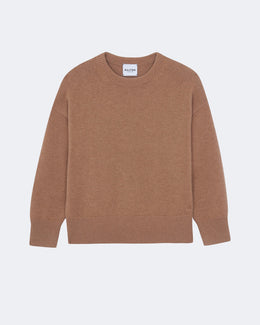 Pull en cachemire camel pour femme - Kujten packshot
