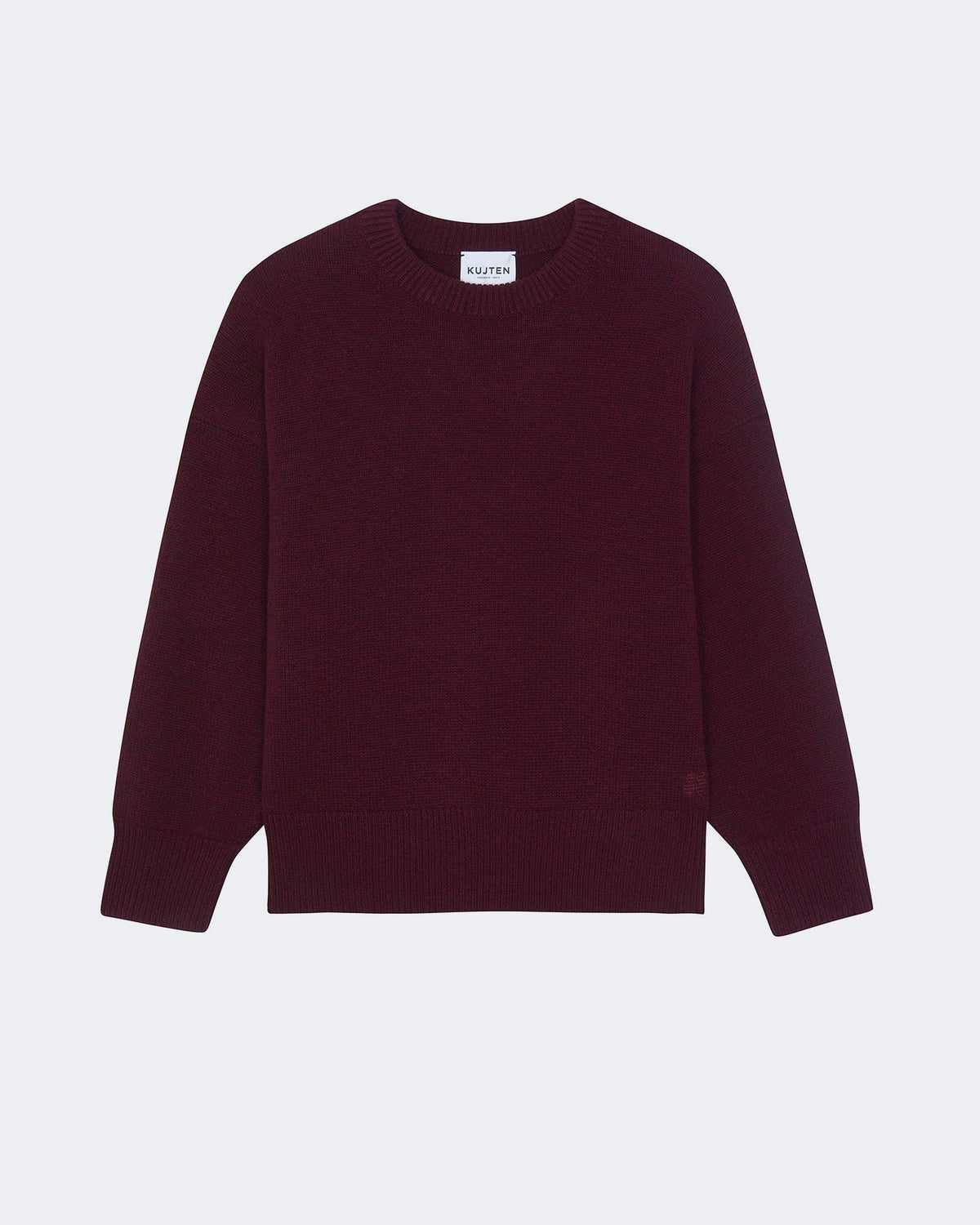 Pull en cachemire bordeaux pour femme - Kujten packshot