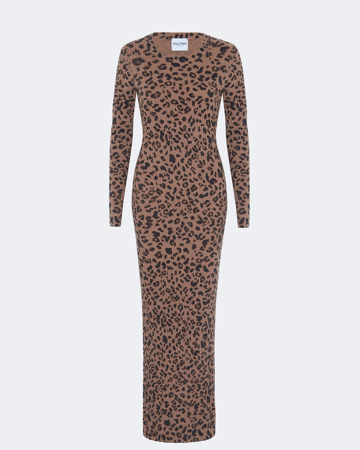 Robe en cachemire camel pour femme - Kujten packshot