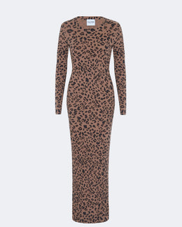 Robe en cachemire camel pour femme - Kujten packshot