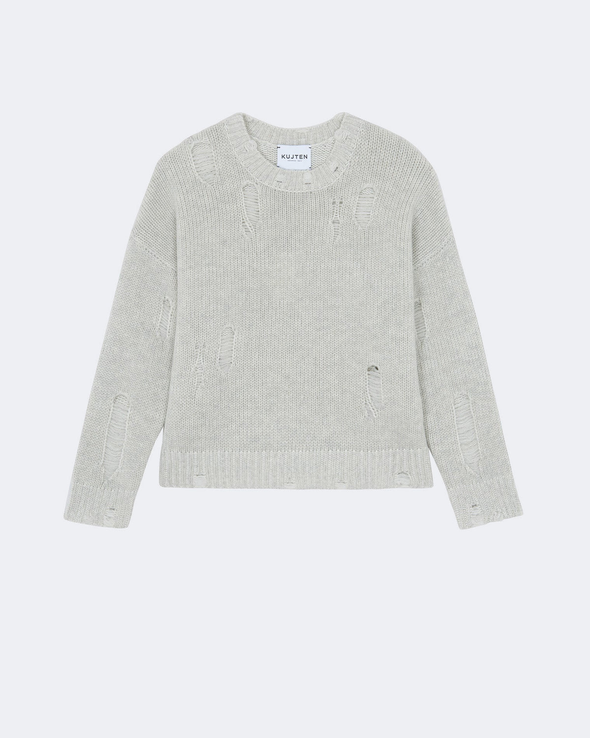 Pull en cachemire gris pour femme - Kujten packshot